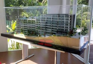 Model Laguna Heights condominium in Pattaya