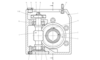 A 2D CAD drawing