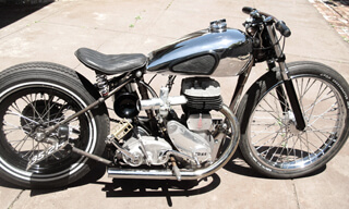 BSA M20 bobber