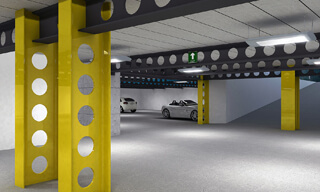 Car Park of Club Royal condominium by Mario Kleff