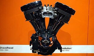 Harley-Davidson Evolution engine at the Harley-Davidson Museum