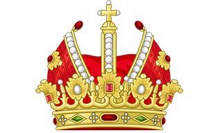 Heraldic Imperial Crown with a Gules (red) mitre, the most precise design