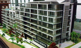 Model of Laguna Heights condominium