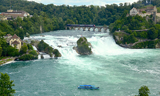 The Rhine Falls near Schaffhausen (Switzerland)