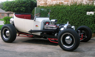 1923 Ford T-bucket in the traditional hot rod style