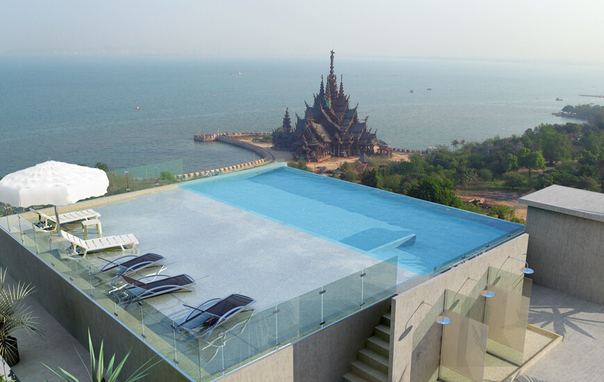 View from Club Royal Condominium over Sanctuary of Truth