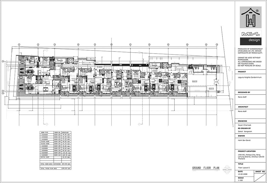 Laguna Heights Floor Plan by Mario Kleff and Wandeegroup