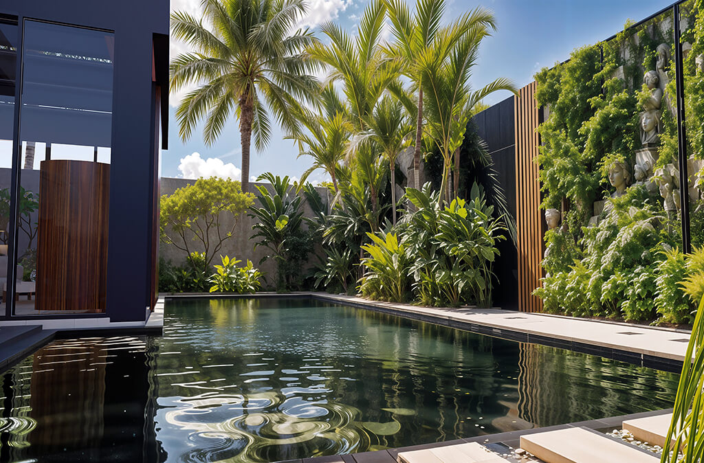 Secured Entrance Gate to Bamboo Luxury Villa