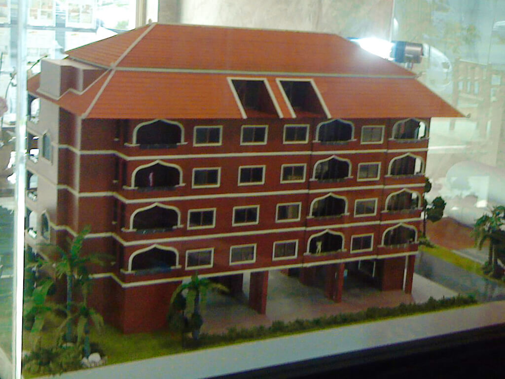 Marraka Condominium Scale Model Rear by Wandeegroup