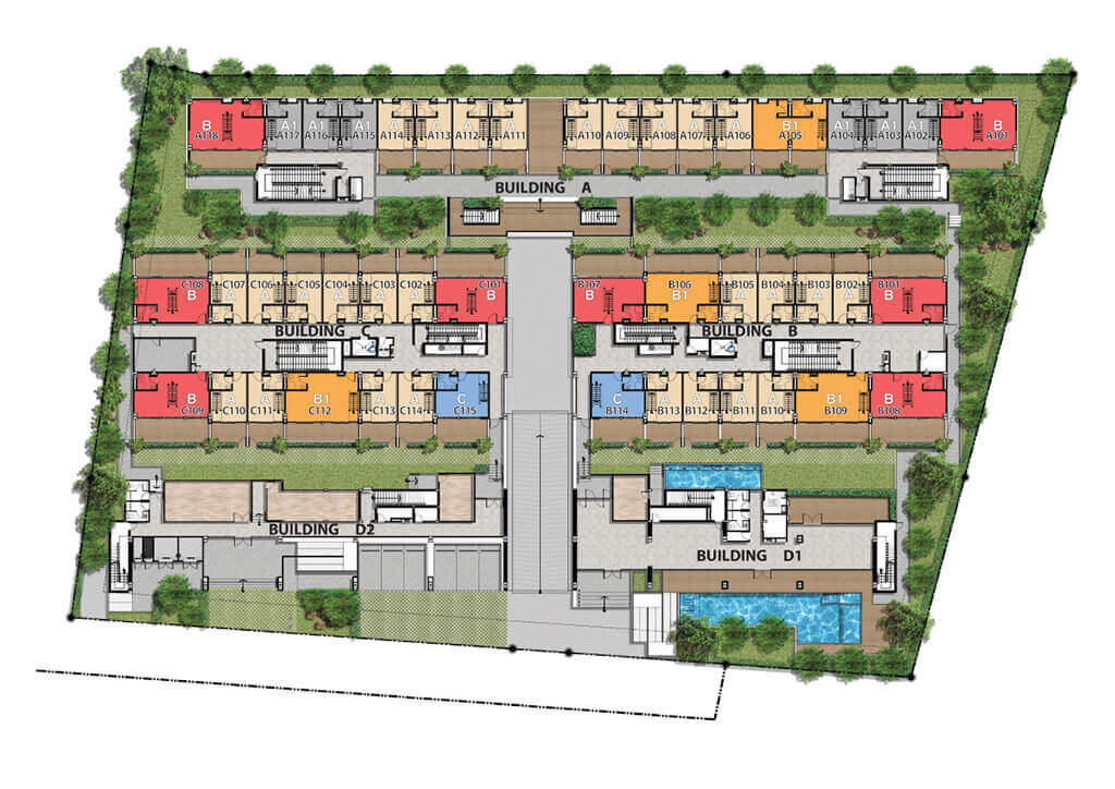 The Ivy Jomtien master plan developed by Daniel Binks