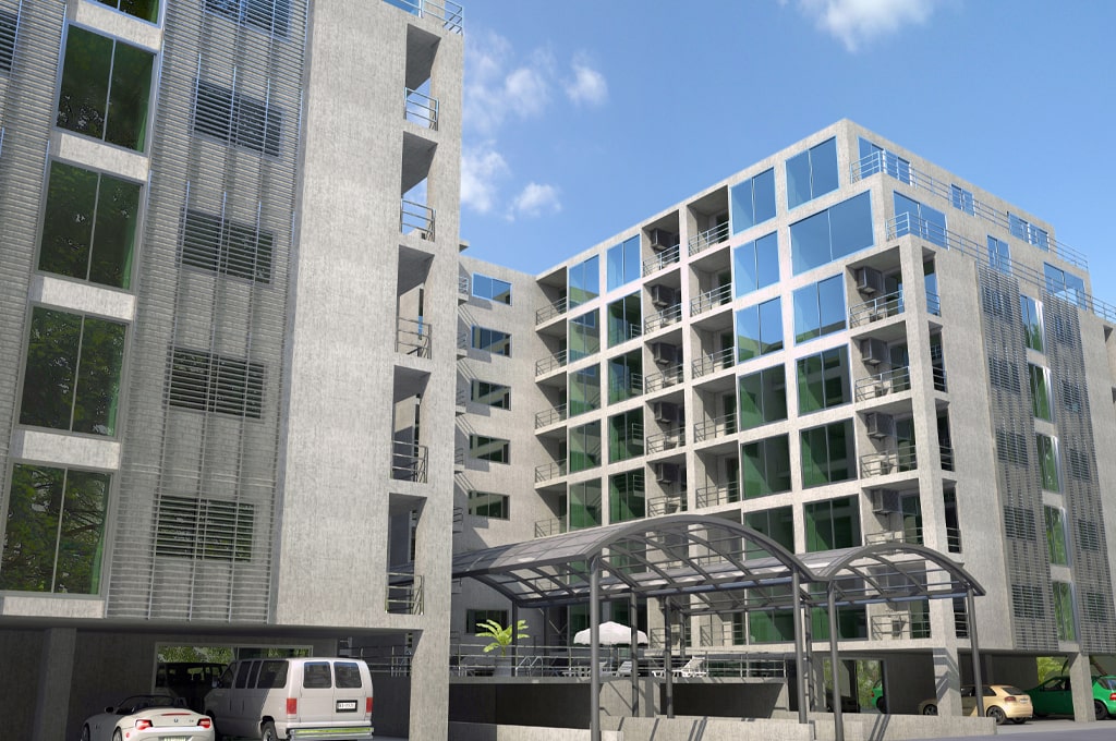 CGI (3D Render) of Park Royal 3 Condominium