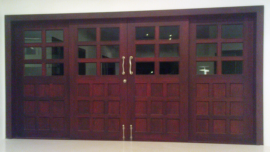 Large Entrance Door with Glass Inserts