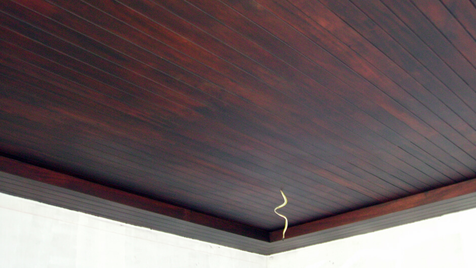Exotic Wood Exterior Ceiling